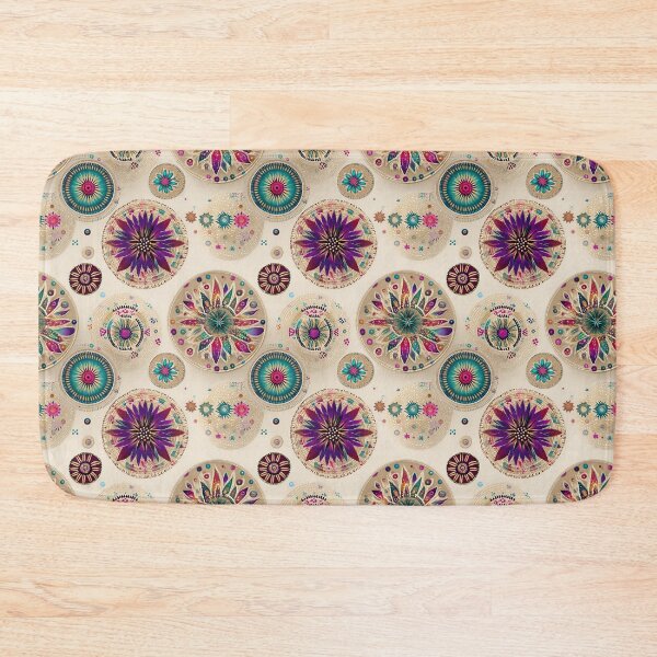 Item preview, Hypnotic Floral Mandalas with Floating Details designed and sold by Moisky Patterns.