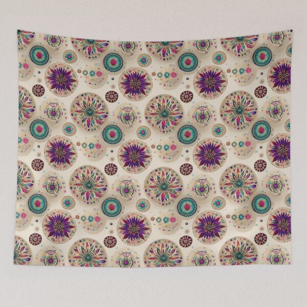 Item preview, Hypnotic Floral Mandalas with Floating Details designed and sold by Moisky Patterns.