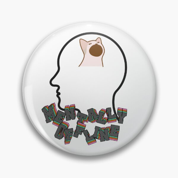 Artikelvorschau, Mentally Offline – Minimales Design für die psychische Gesundheit entworfen und verkauft von lazycreationaaa.