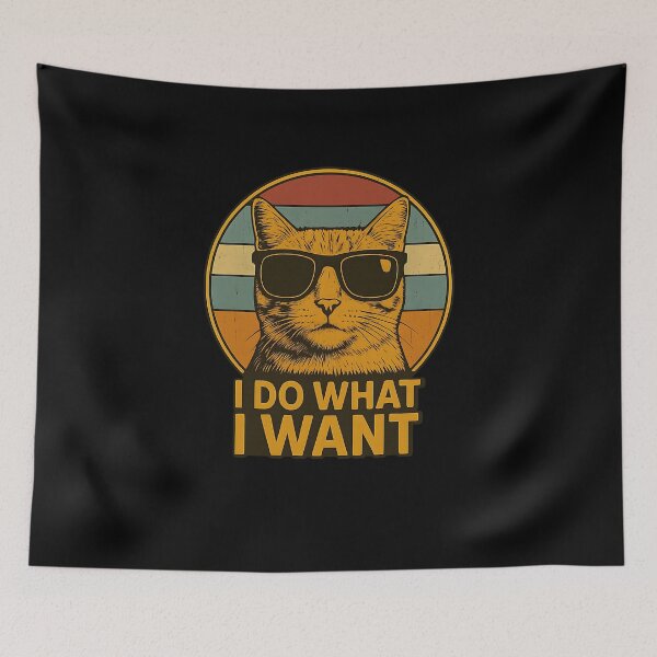 Item preview, I do what I want cat funny cat lover designed and sold by cawtoon.