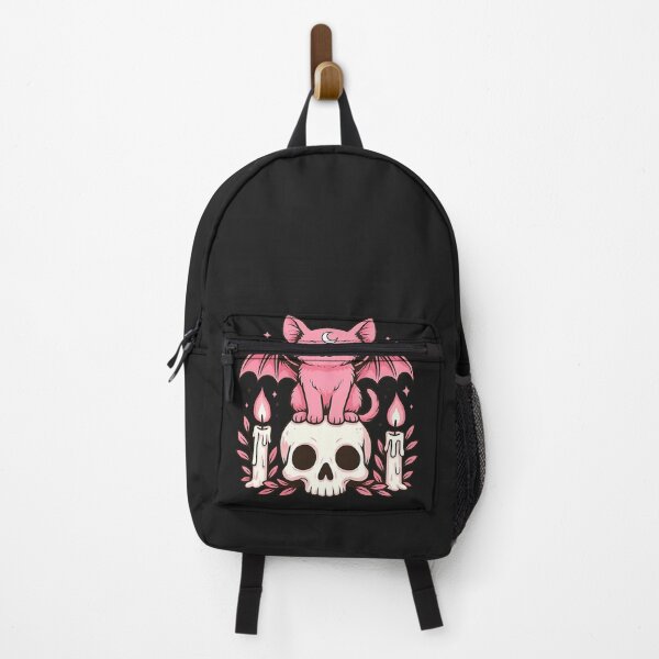 Item preview, Kawaii Pastel Goth Cute Creepy Cat Bat Skeleton designed and sold by cawtoon.