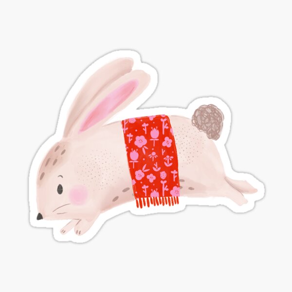 Item preview, Winter Running Bunny designed and sold by Monie Illustrates.