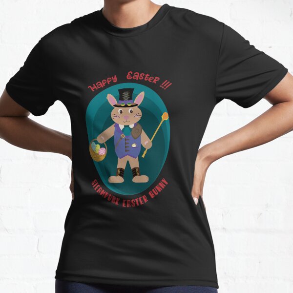 Item preview, Steampunk style Easter Bunny with a basket of painted eggs designed and sold by Martapp.