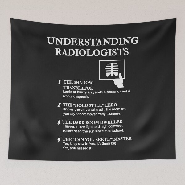 Item preview, Understanding Radiologists – Funny Medical Imaging Life Definitions – Black designed and sold by PsyFlow35.