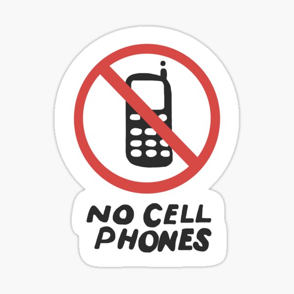 Vista previa del artículo con la obra «Lukes No hay señales de teléfonos celulares», diseñado y vendido por taylors-shop.