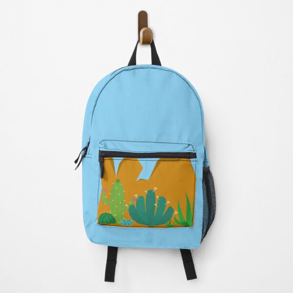 Item preview, Desert landscape with cacti of different types and mountains behind designed and sold by Sock Garden.