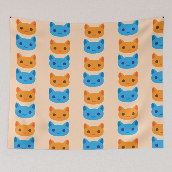 Item preview, Blue N Orange Kitties designed and sold by AlienBoyDesigns.