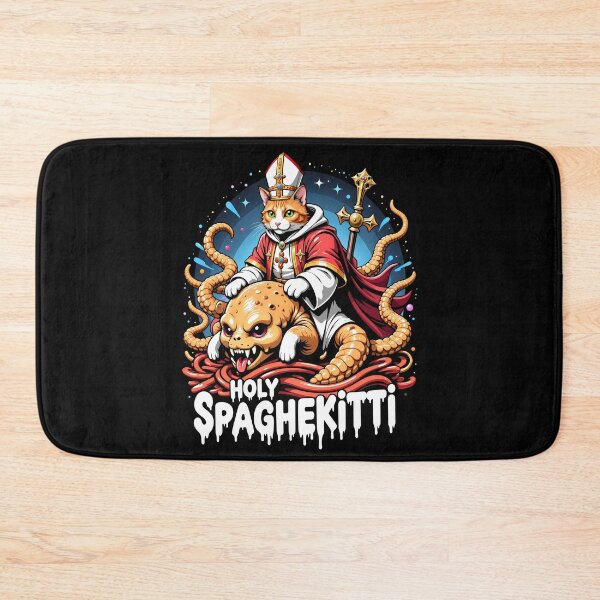 Item preview, Holy Spaghekitti - A Divine Pasta Adventure designed and sold by PrayMerch.