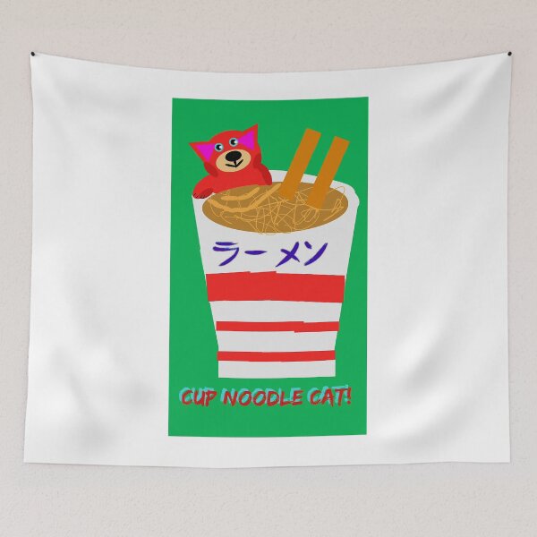 Item preview, CUP NOODLE CAT designed and sold by GrindWardrobe.