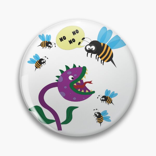 Item preview, Funny scene of bees and carnivorous plant designed and sold by Martapp.