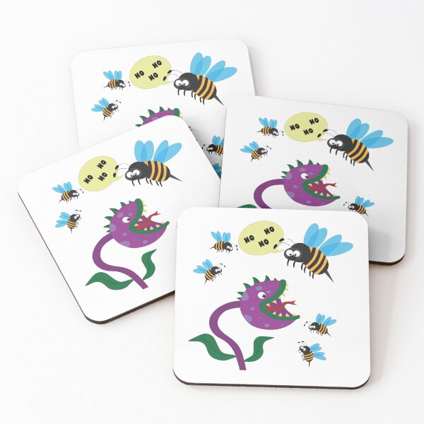 Item preview, Funny scene of bees and carnivorous plant designed and sold by Martapp.