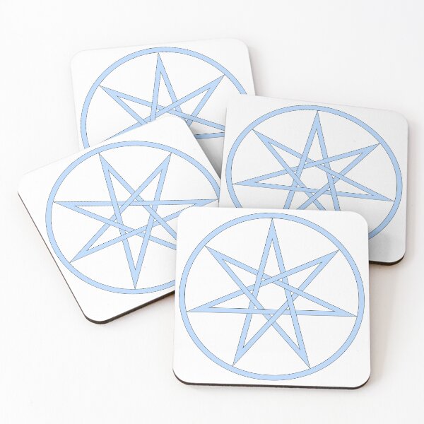 Item preview, Seven pointed star baby blue  designed and sold by The Artless Archer.