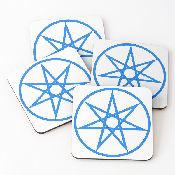 Item preview, Seven pointed star blue  designed and sold by The Artless Archer.