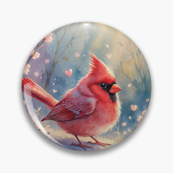 Item preview,  A Cute red cardinal bird designed and sold by Victoria Riabov.