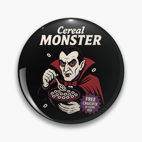 Item preview, Cereal Monster Vampire | Retro Horror Breakfast Parody designed and sold by Shirt-Face.
