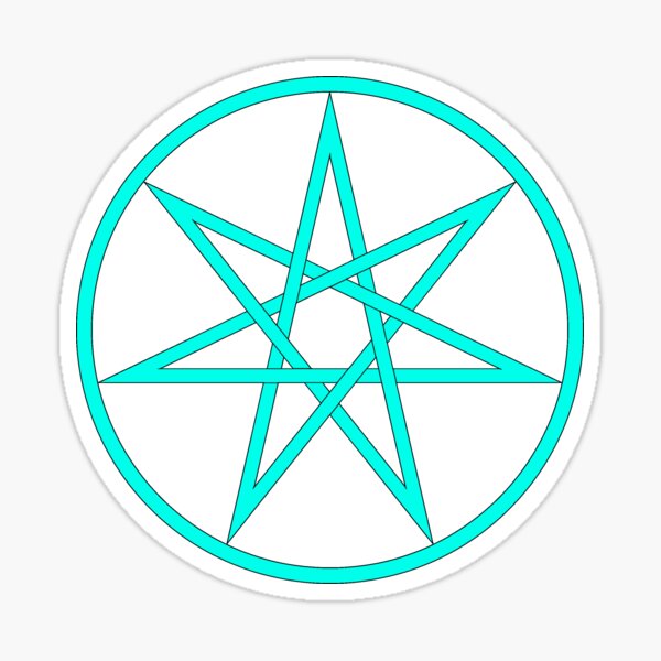 Item preview, Seven pointed star teal designed and sold by SeriouslyMeow.