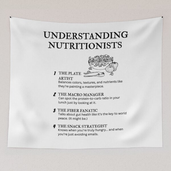 Item preview, Understanding Nutritionists – Funny Food & Wellness Definitions designed and sold by PsyFlow35.