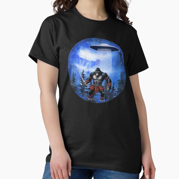 Item preview, Samurai Bigfoot, UFO, Forest designed and sold by PuiPuiStudio.