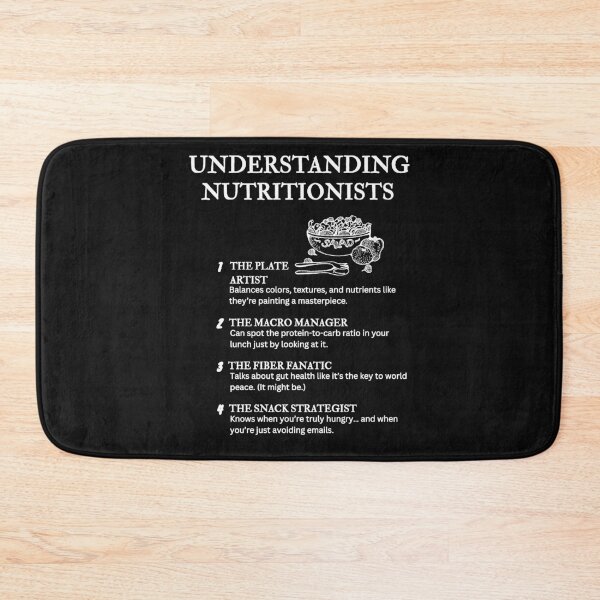 Item preview, Understanding Nutritionists – Funny Food & Wellness Definitions – Black designed and sold by PsyFlow35.