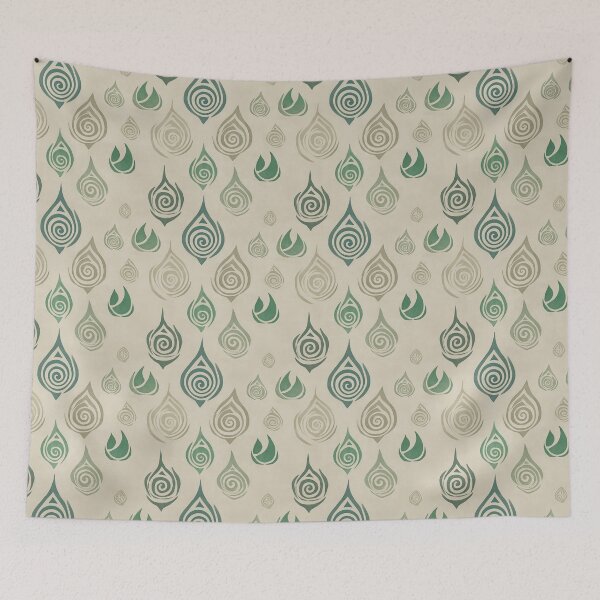 Item preview, Hand-Dyed style Spiral Drops in Moss and Jade designed and sold by Moisky Patterns.