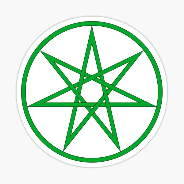 Item preview, Seven pointed star green designed and sold by SeriouslyMeow.