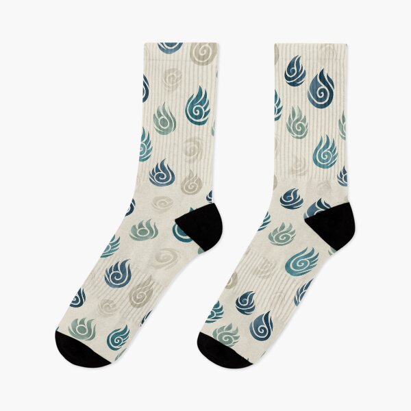 Item preview, Watercolor Flame Spirals in Indigo and Jade designed and sold by Moisky Patterns.