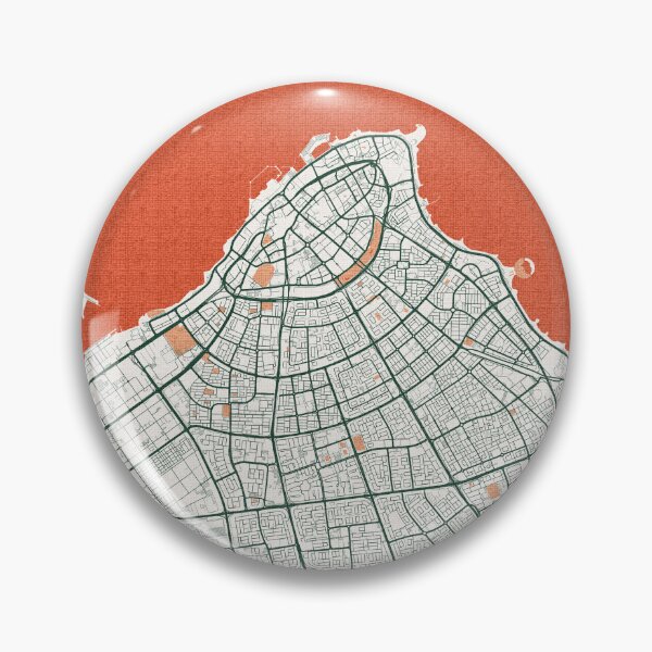 Item preview, Kuwait City Map - Bohemian designed and sold by deMAP.
