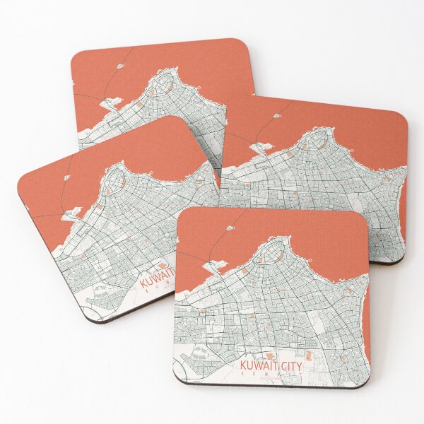 Item preview, Kuwait City Map - Bohemian designed and sold by deMAP.