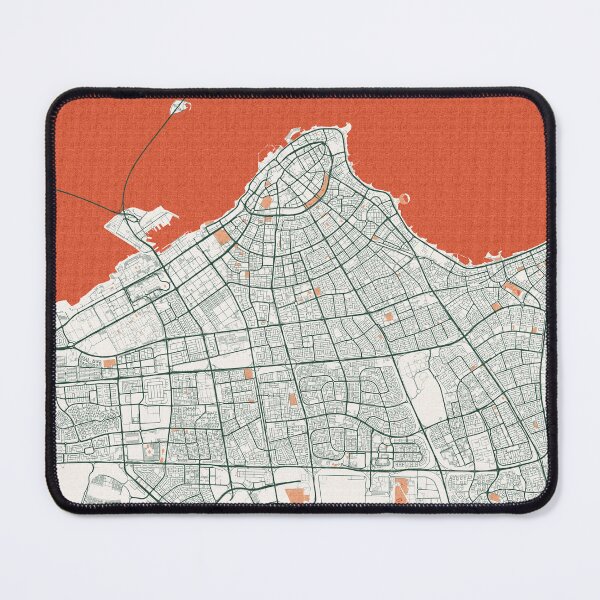 Item preview, Kuwait City Map - Bohemian designed and sold by deMAP.
