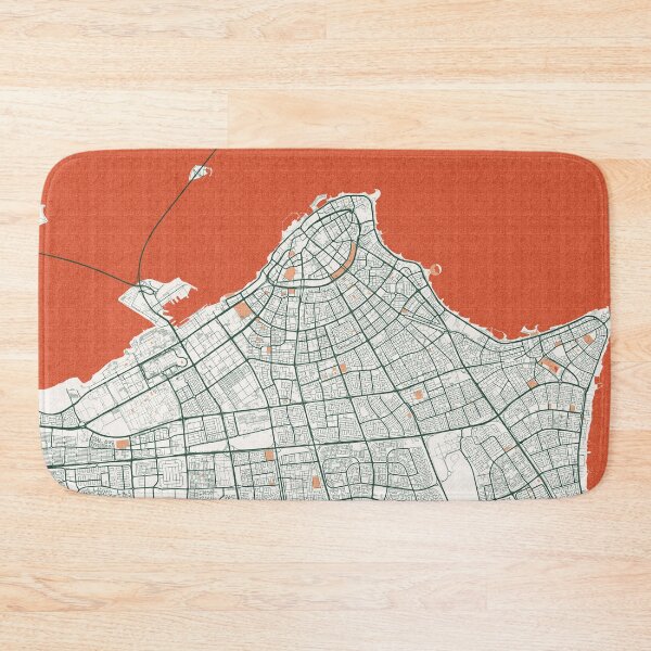 Item preview, Kuwait City Map - Bohemian designed and sold by deMAP.