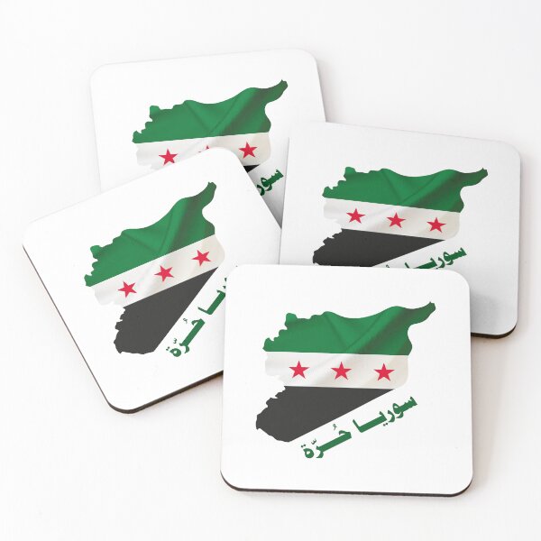 Item preview, Syria Independence Flag Map Arabic bright background designed and sold by Mo5tar.
