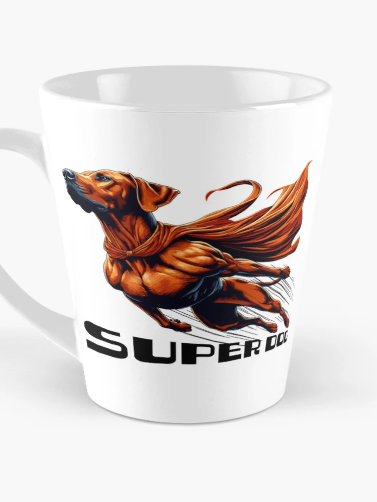 Thumbnail 3 of 4, Coffee Mug, Super Dog Rhodesian Ridgeback RR Ridgie Gift designed and sold by Pineapple-Tree.