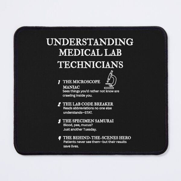 Item preview, Understanding Medical Lab Technicians – Funny Science-Behind-the-Scenes Definitions – Black designed and sold by PsyFlow35.