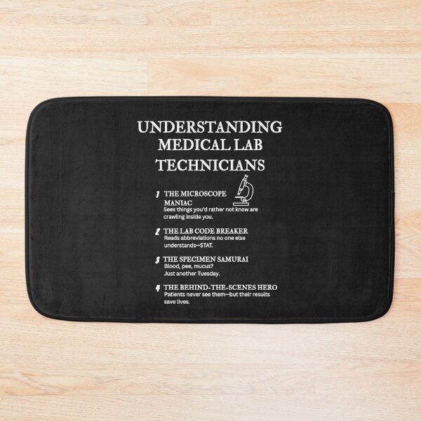 Item preview, Understanding Medical Lab Technicians – Funny Science-Behind-the-Scenes Definitions – Black designed and sold by PsyFlow35.