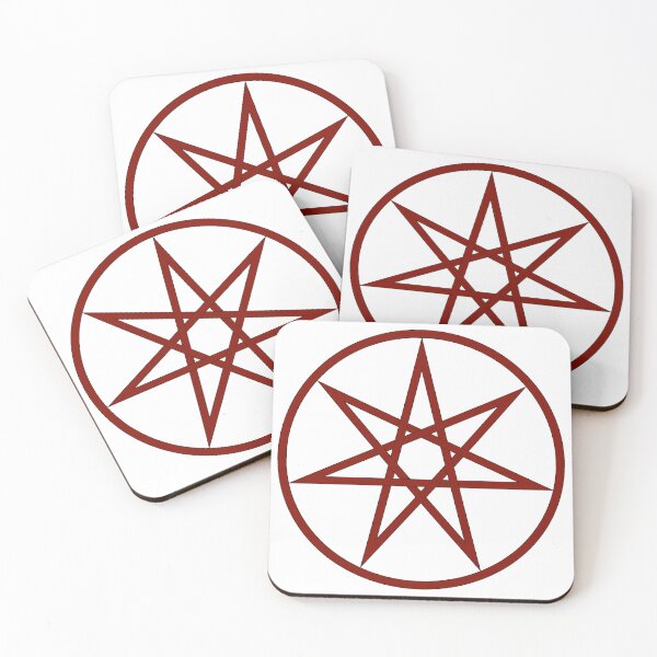 Item preview, Seven pointed star maroon  designed and sold by The Artless Archer.