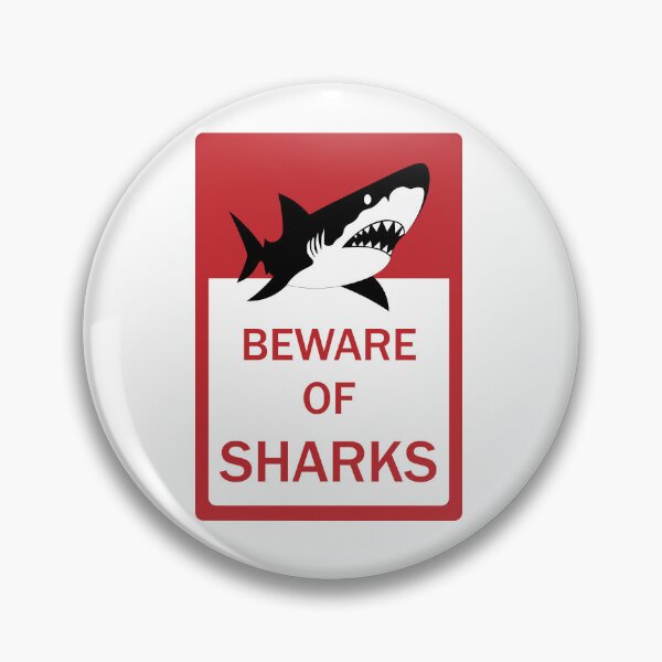 Item preview, Beware of sharks designed and sold by lu-print-design.