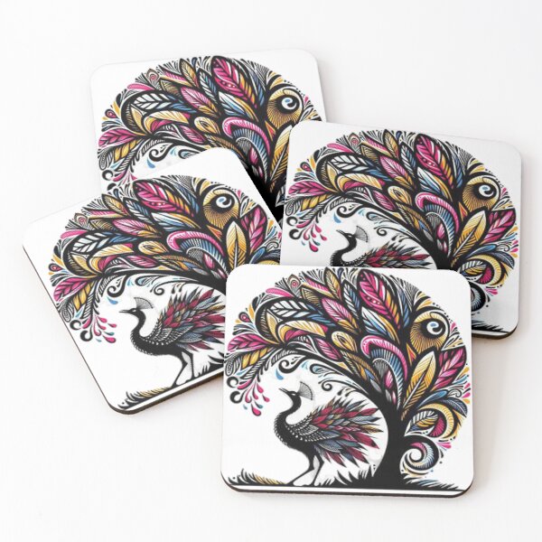 Item preview, Tribal Art Style, Proud Peacock  designed and sold by Shs-Kenya.