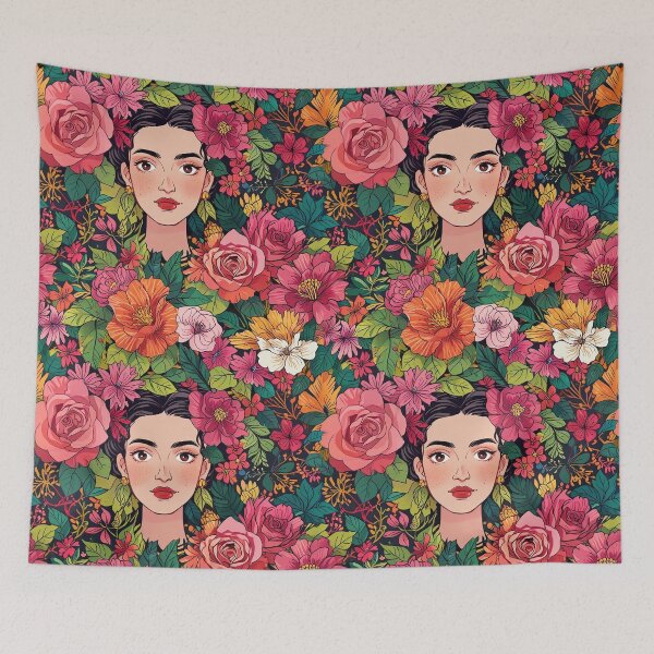 Item preview, Flowers Frida Kahlo designed and sold by CoolPixels.