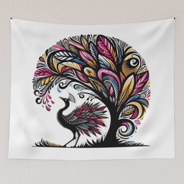 Item preview, Tribal Art Style, Proud Peacock  designed and sold by Shs-Kenya.