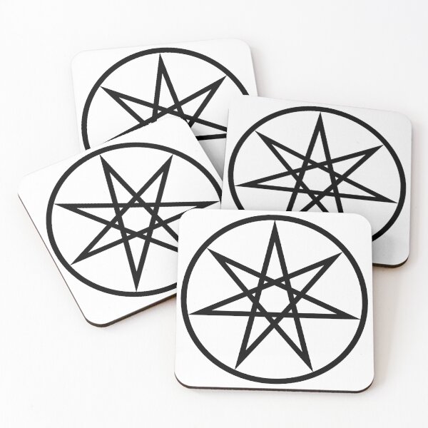 Item preview, Seven pointed star black  designed and sold by The Artless Archer.