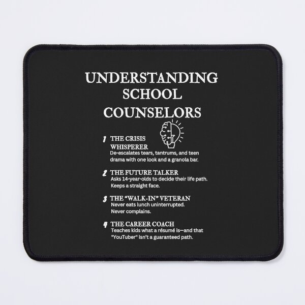 Item preview, Understanding School Counselors – Funny Education Life Definitions – Black designed and sold by PsyFlow35.