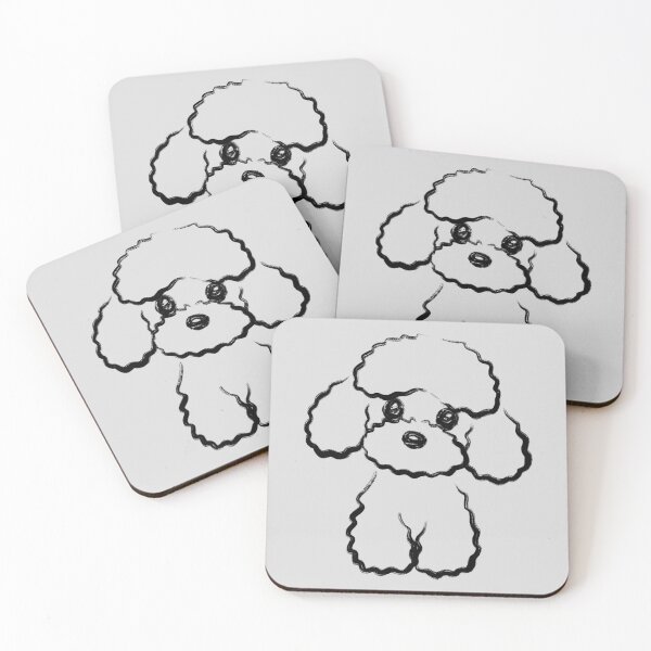 Item preview, Simple brush drawing of a poodle designed and sold by Toru Sanogawa.