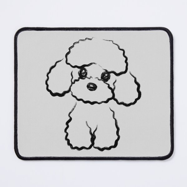 Item preview, Simple brush drawing of a poodle designed and sold by Toru Sanogawa.