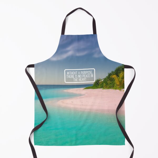 Item preview, Inspirational Beach Quote Design #3 – Without a Purpose There Is No Peace in the Heart – AI Photo Art for Mindful Living designed and sold by knalpot-design.