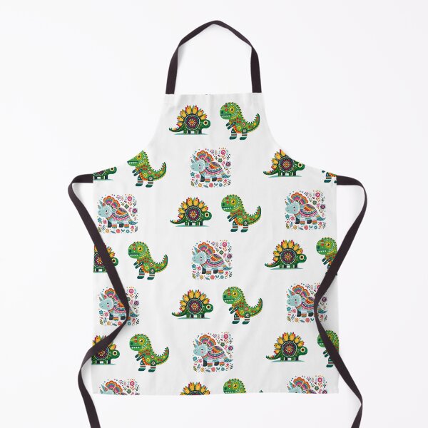 Item preview, Triceratops Stegosaurus T-Rex Dinosaurs STICKER/MAGNET PACK - Scandinavian Folk Art by heidiannemorris © designed and sold by FOLK ART FUSION.