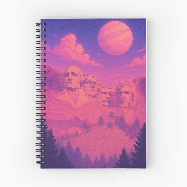 Artikelvorschau, Mount Rushmore Surreale Retro-Ästhetik entworfen und verkauft von Patternicity.