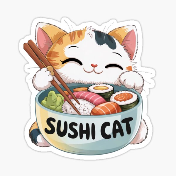 Item preview, Cat Sushi Cat Owner Cat Mom designed and sold by DerNachtfuchs.