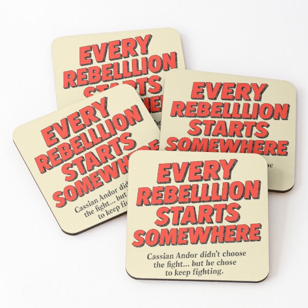 Item preview, Andor Quote - Every Rebellion Starts Somewhere designed and sold by zzz888.