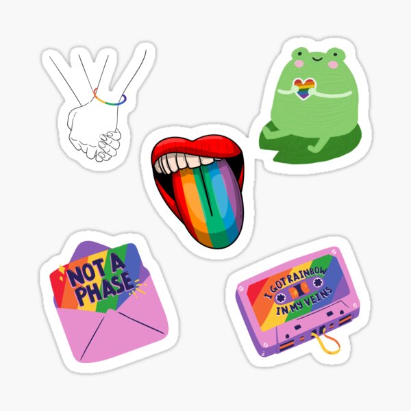 Item preview, Sticker Pack - LGBTQ+ - Sticker designed and sold by Sarabinala.