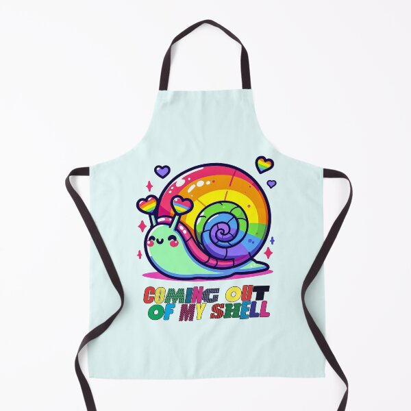 Item preview, Kawaii Rainbow Snail – Coming Out of My Shell designed and sold by Dopamine Glitch.